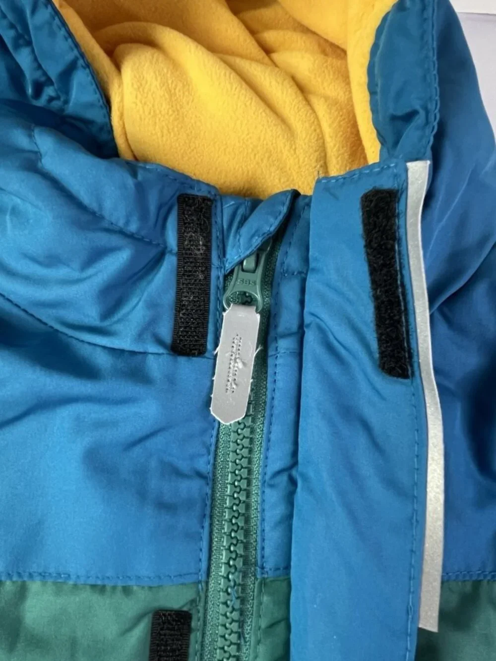 Toddle Boys Snowsuit 2T 1 Piece Cold Weather Colorblock Fleece Lined Hooded